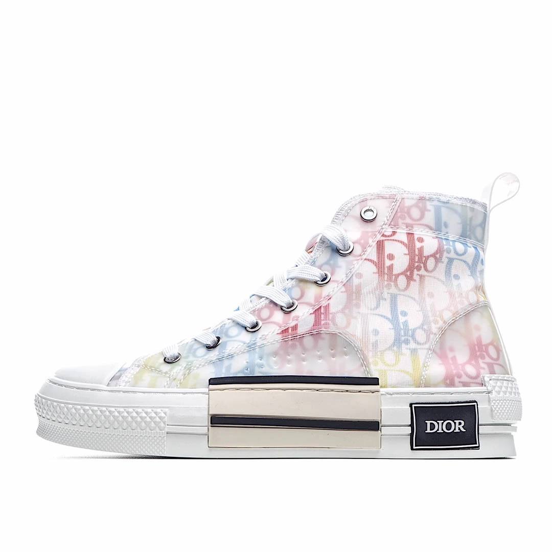i2aedb1ed603e80f7effcc89b48695bb5.webp Dior B23 Oblique Slip-on Low Top Sneakers Sheer Print Sneakers - Image 1
