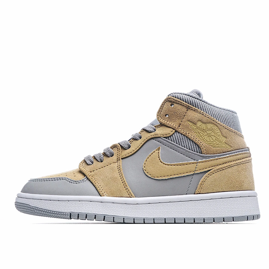 i44baba0007142616f7f4d0abc669d91f.webp Air Jordan 1 Mid SE ‘Tan Grey- - Image 1