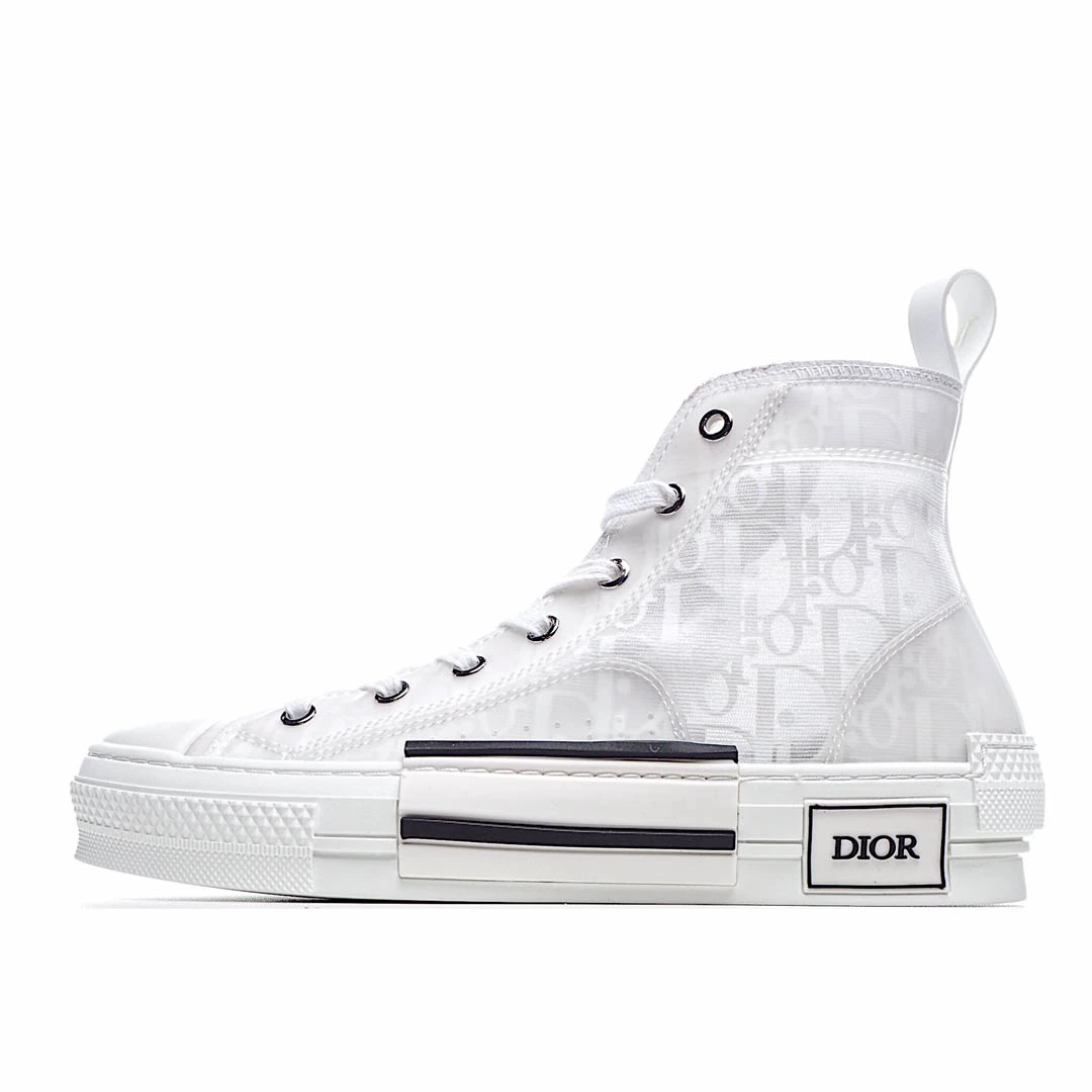 i51d6fa246585bf984150e92b959b8355.webp Dior B23 Oblique Slip-on Low Top Sneakers Sheer Print Sneakers - Image 1