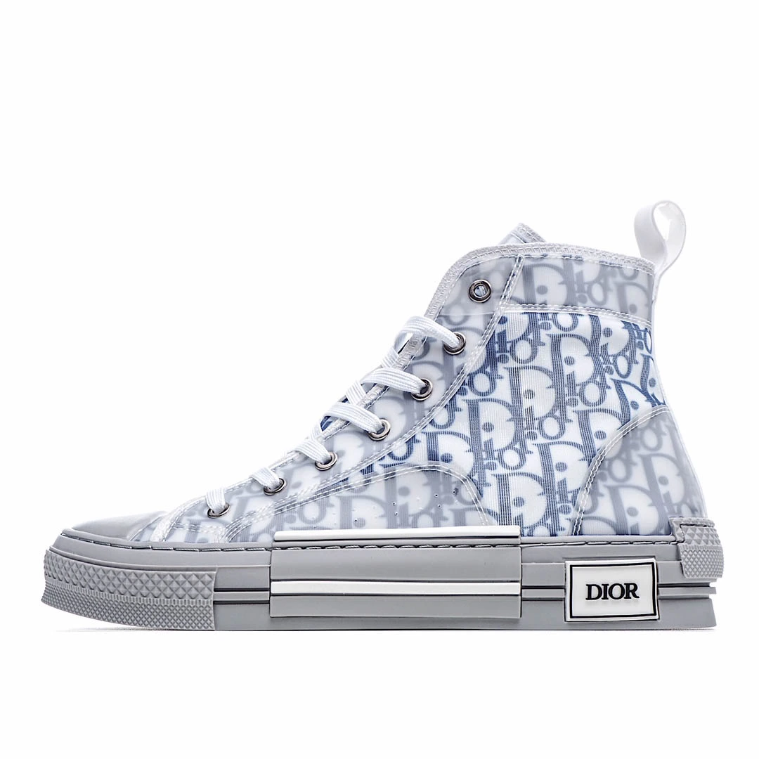 i64ab73d327734a26e3c4a2925a0f5fcf.webp Dior B23 Oblique Slip-on Low Top Sneakers Sheer Print Sneakers - Image 1