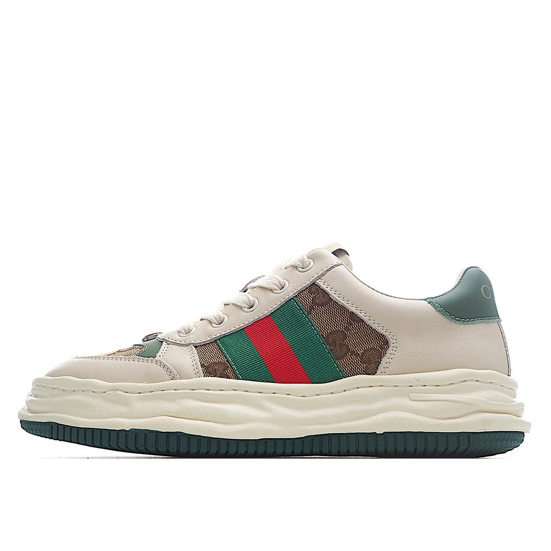 i8c1773a0c845e9ce6f5cc257c0dbf10e.webp Gucci Distressed Screener sneaker - Image 1