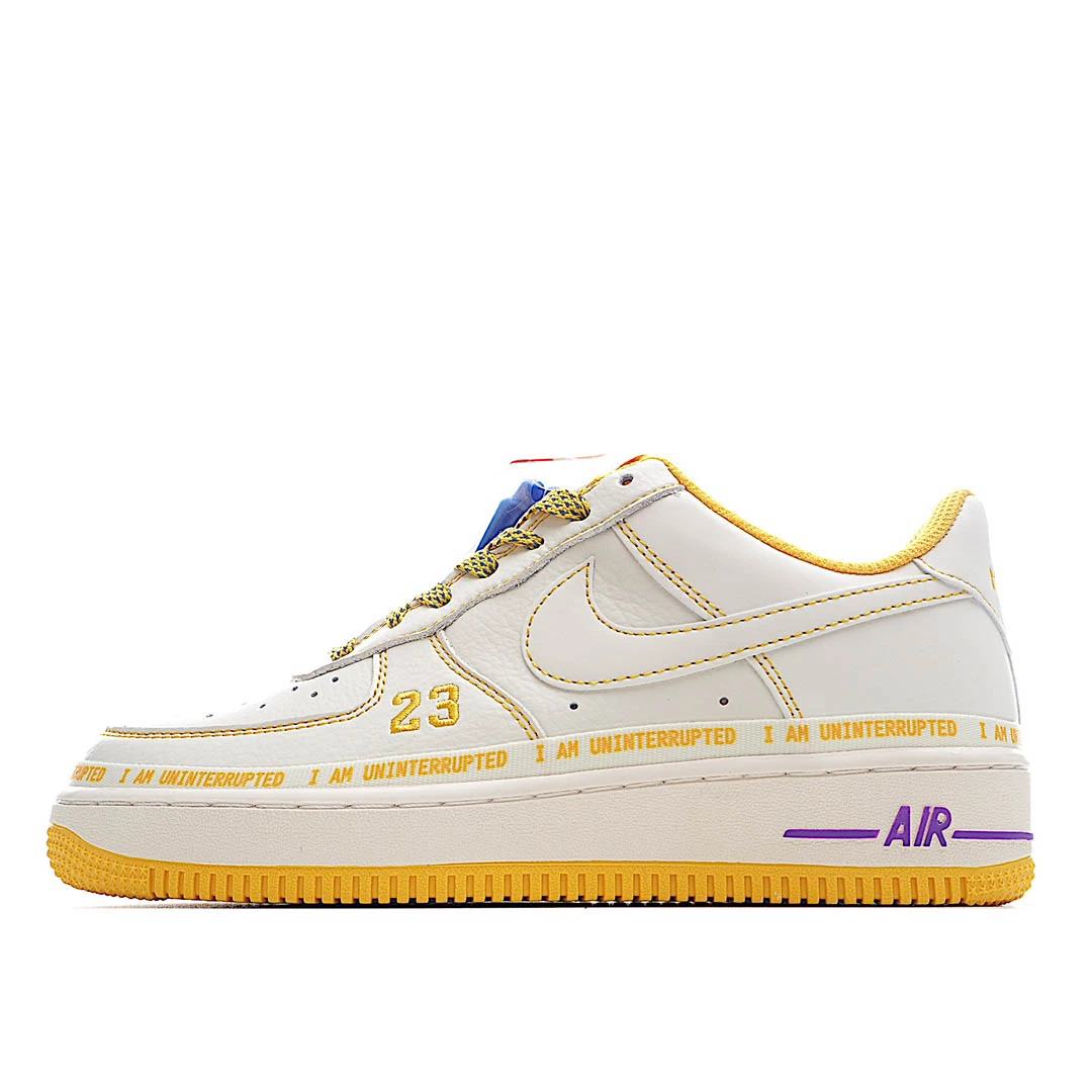 ia14c4c2dbd01e33f6216f07166ab43cf.webp Uninterrupted Nike Air Force 1 Beige Sneakers - Image 1
