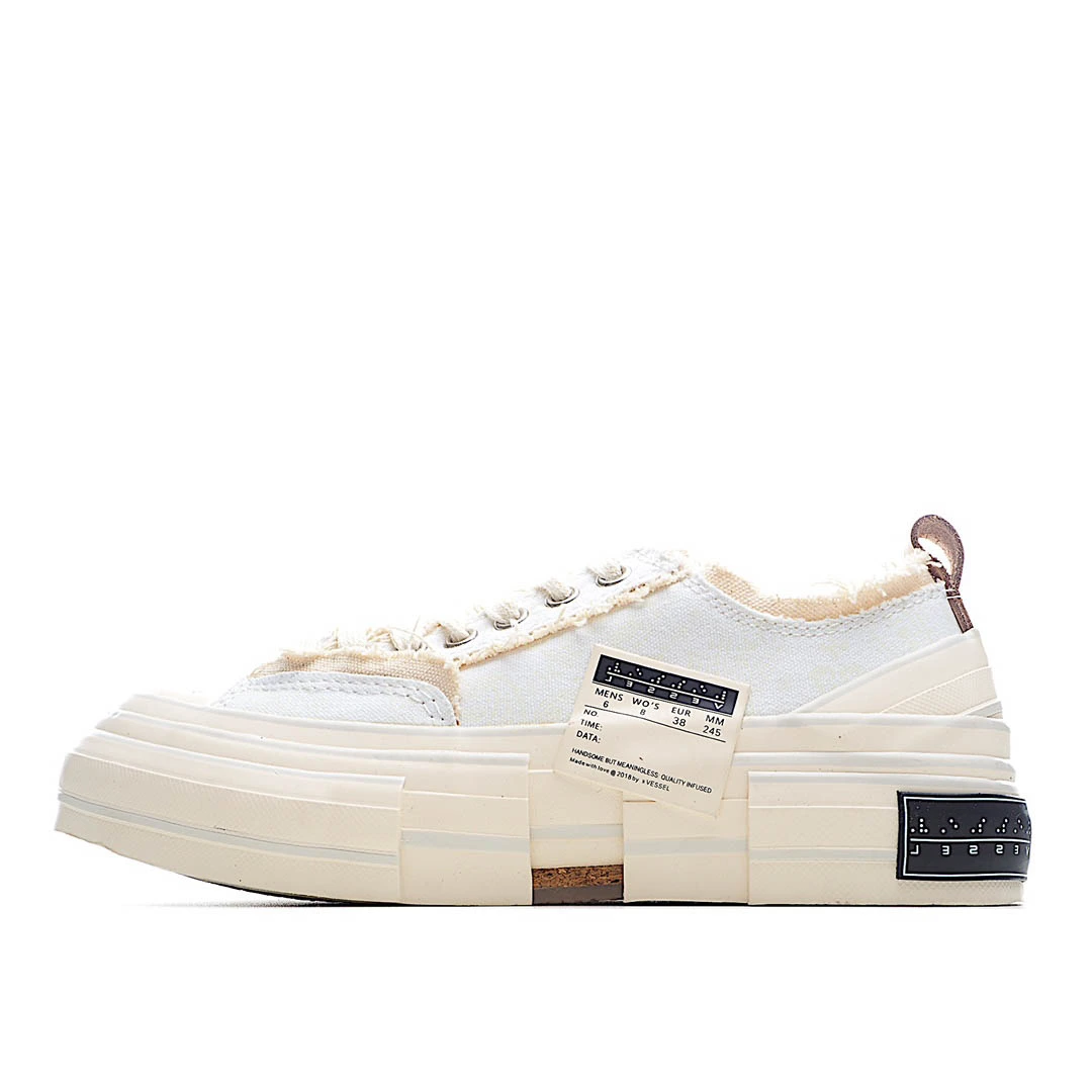 ia77c9b1cbda013a86befafceb466d0c9.webp x VESSEL GOP Low canvas vulcanized sneakers - Image 1