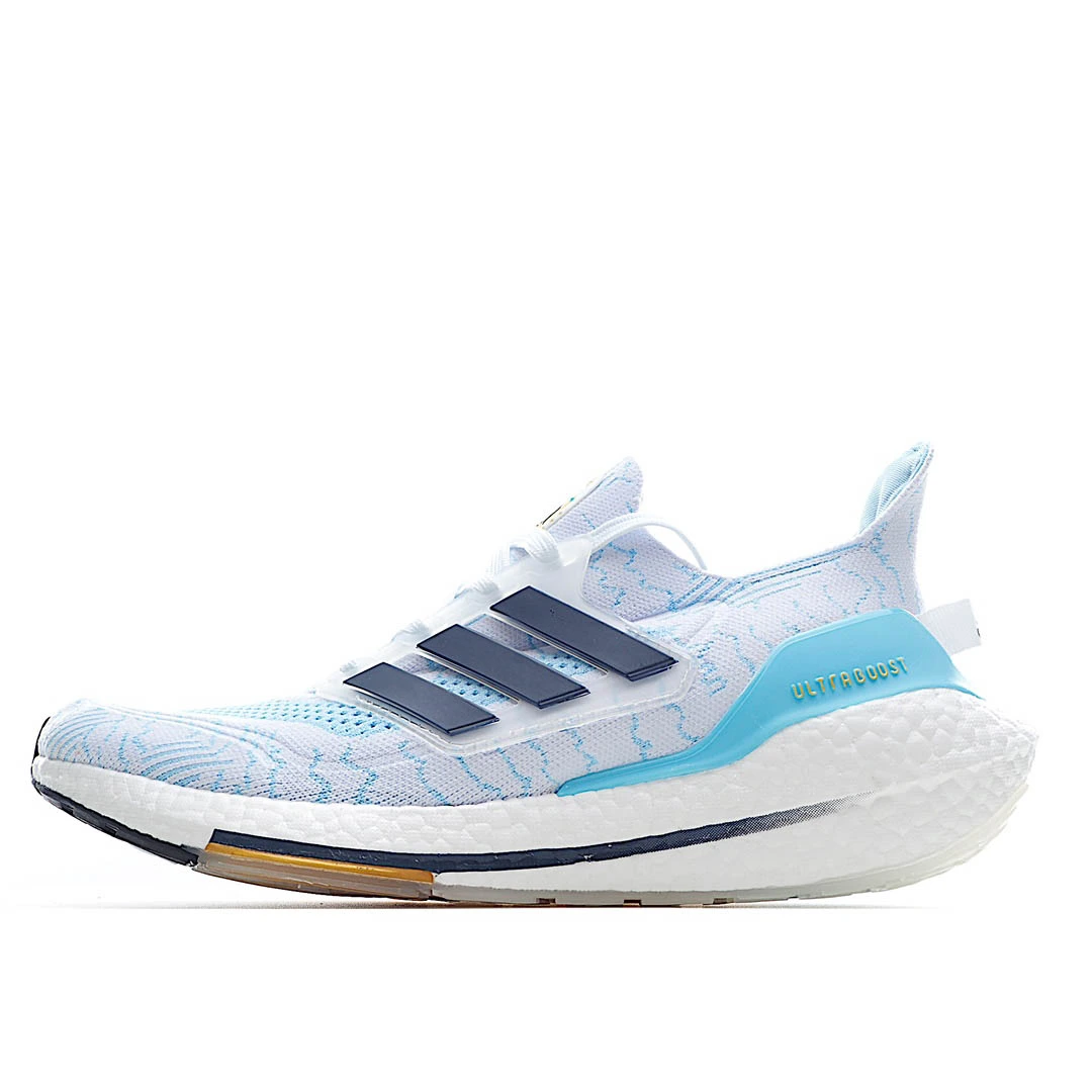 ibf868d00b635ee642fd0872d4a583a7f.webp Adidas UltraBoost 21 ‘White Clear Blue- - Image 1