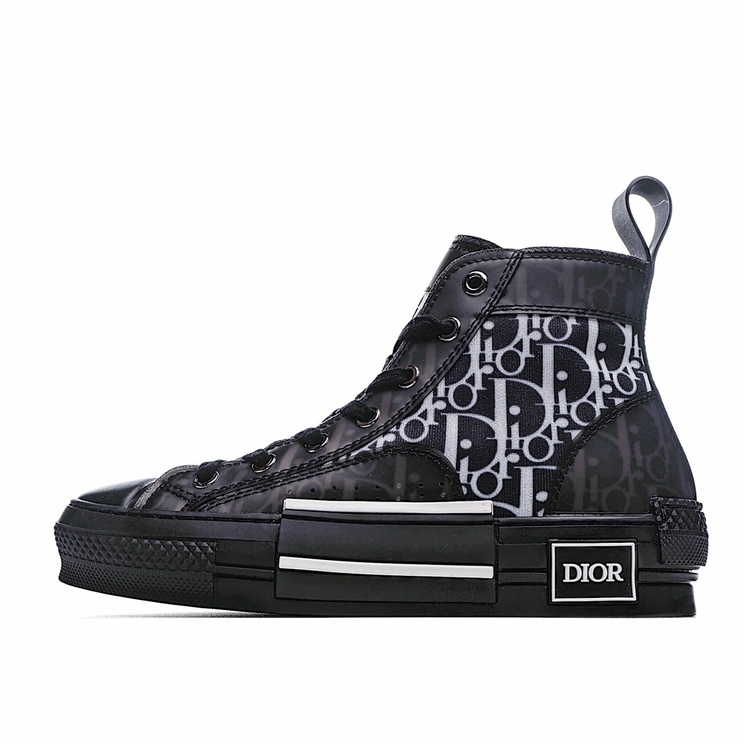 ic445e176112f9dc541776db4fae32028.webp Dior B23 Oblique Slip-on Low Top Sneakers Sheer Print Sneakers - Image 1
