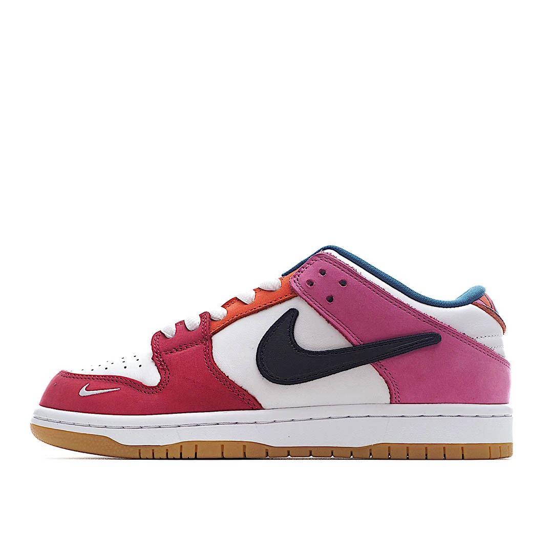 id64f4d28947e8246afab9e3013e5f779.webp Parra X Nike Sb Dunk Low Pro White Blue Red - Image 1