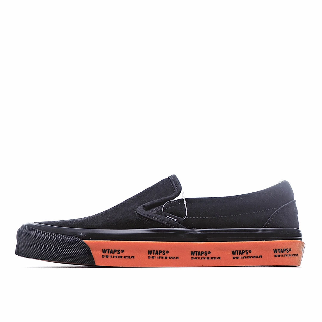if12dda6174f14d49549a4f718a13fd0a.webp WTAPS x Vans Vault by Og Classii Slip-on 黑橙 - Image 1