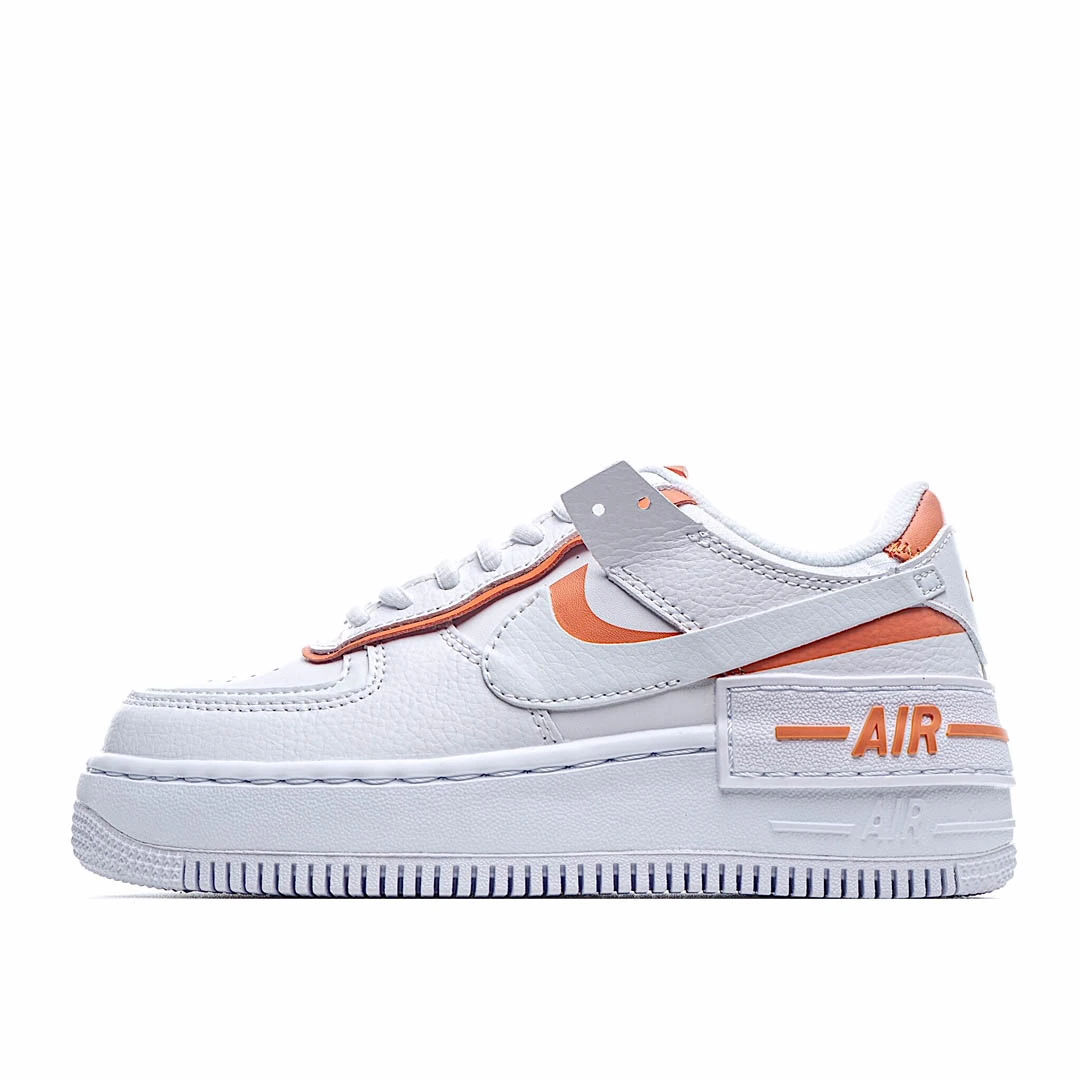 if6498ef8014c441f2f561f949b90dfdf.webp Nike WMNS Air Force 1 Shadow White Orange Orange Sneakers - Image 1